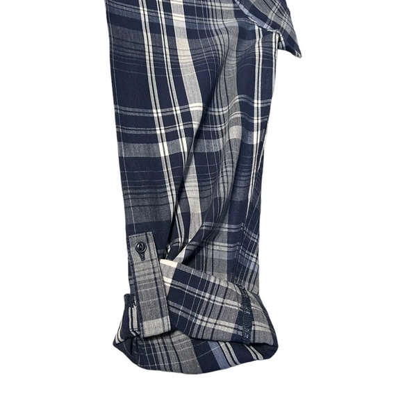 The North Face Cambridge Navy Plaid Shirtdress - Picture 9 of 13